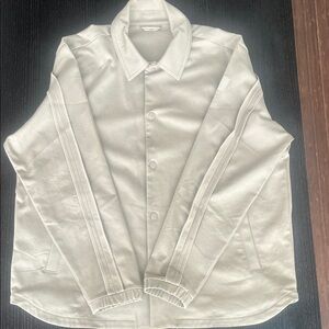 ALO Yoga Edition Sueded Men's Shirt Jacket - Gravel Sz Large